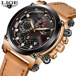Reloje LIGE Men Watch Male Leather
